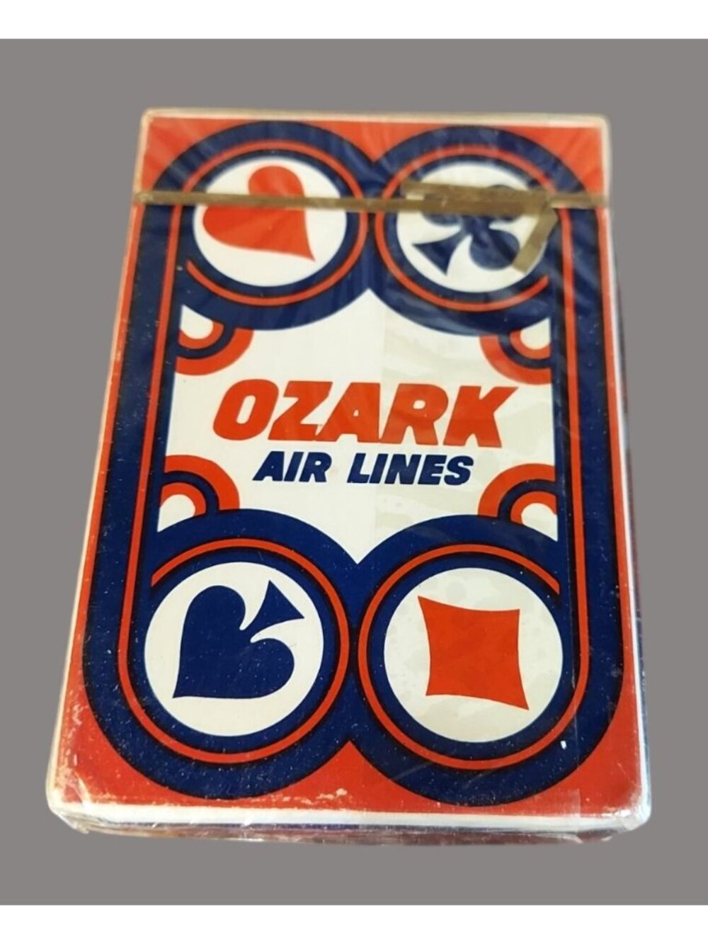 Vintage Ozark Air Lines Playing Cards Sealed Deck Promotional Collectible 1152